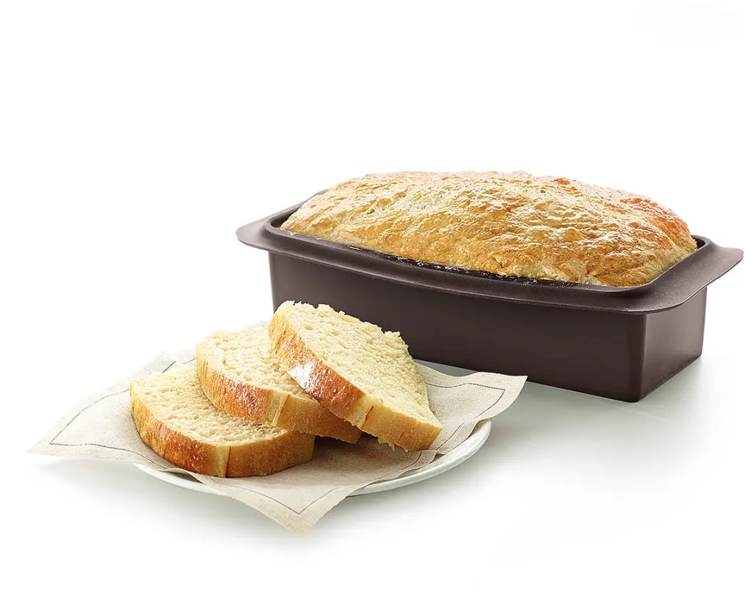Lékué Cakevorm Rechthoek 24cm - Siliconen - Zwart