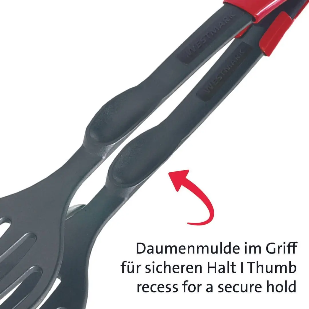 Westmark Duetto-Flonal Plus Draaier & Serveertang - Rood/Grijs