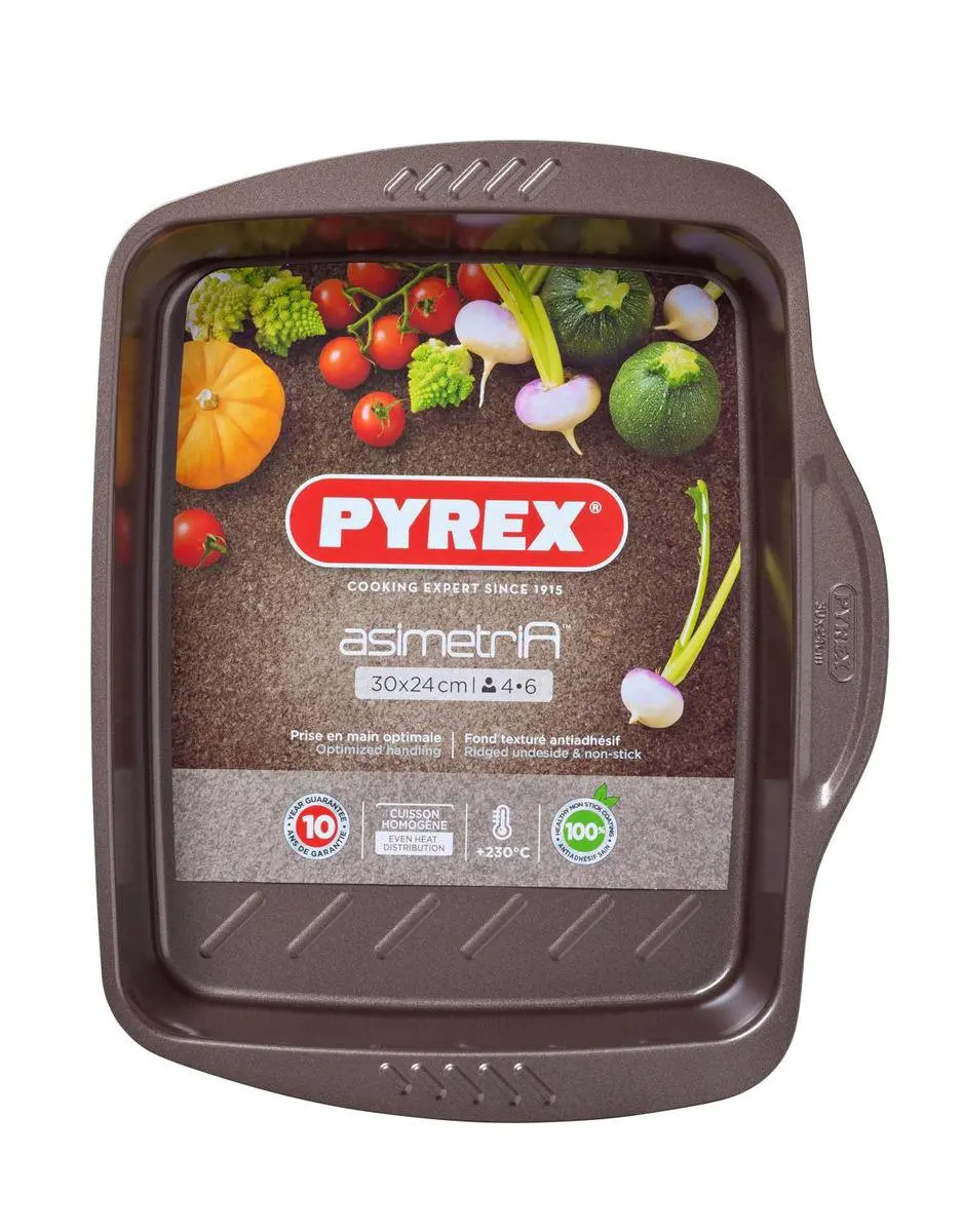 PYREX Asimetria Ovenschaal Rechthoekig 4L - Bruin