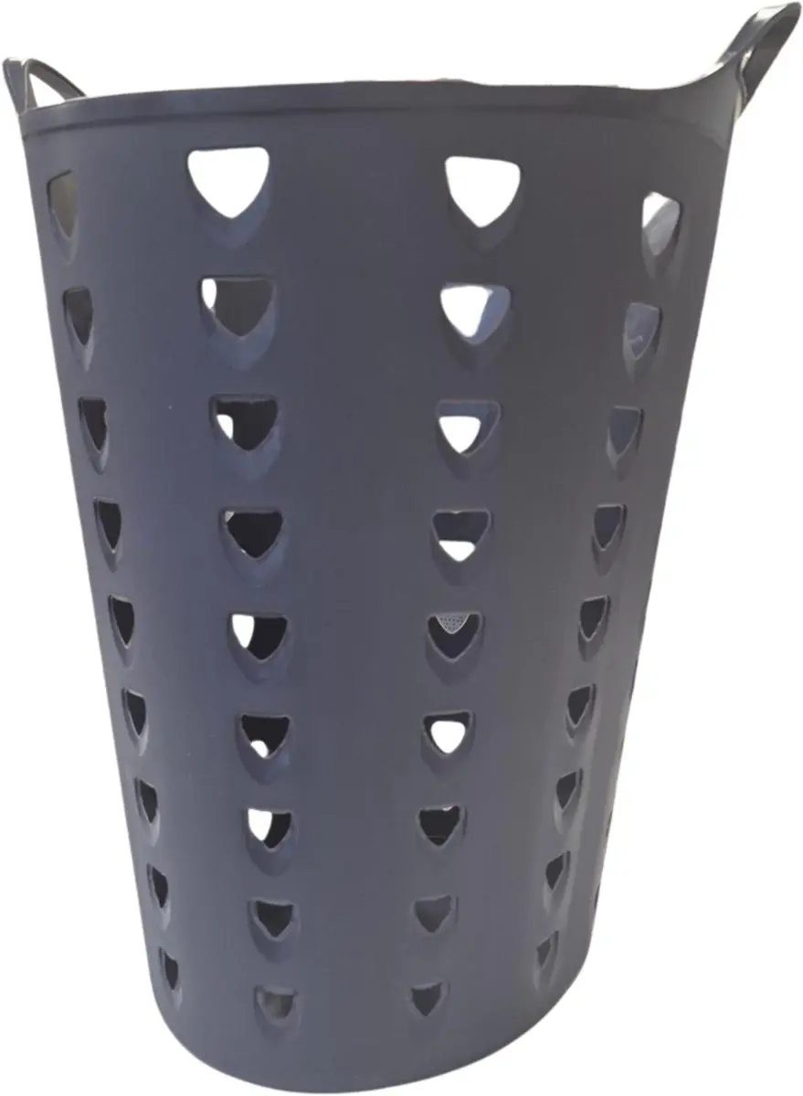 Excellent Houseware Flexibele Wasmand 60L - Antraciet