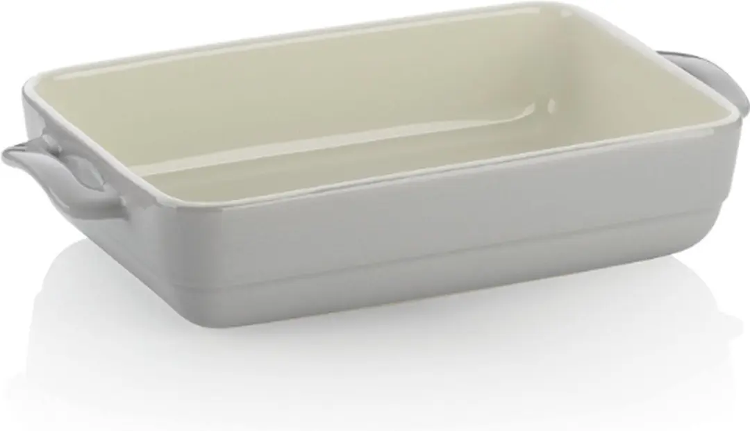 Kela Ovenschaal Keramiek Grijs 32x19x6.5cm