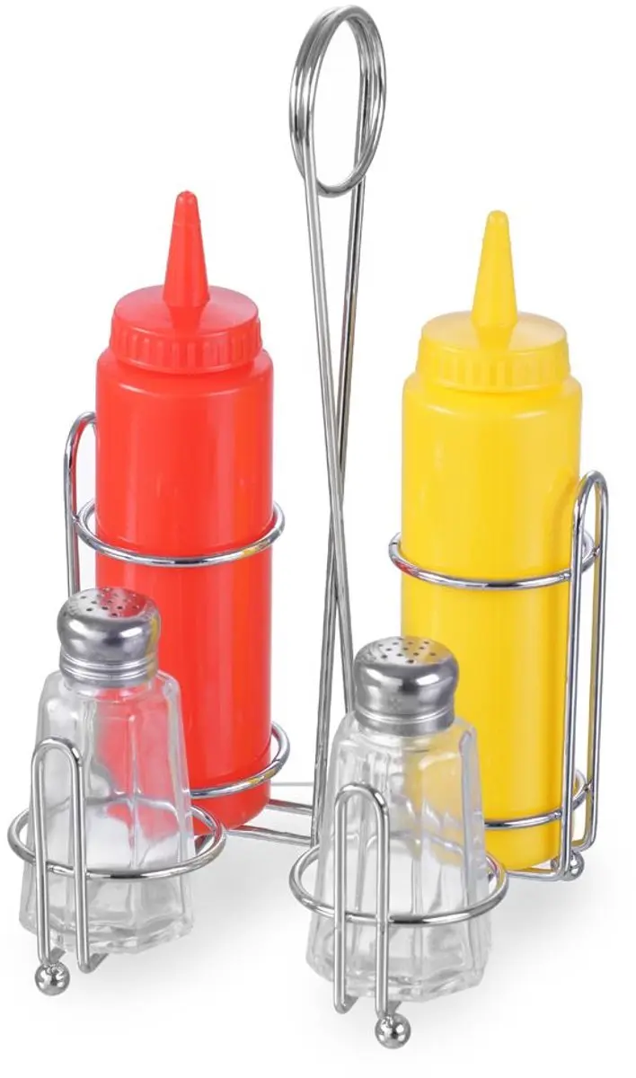 HENDI Menage 460238 - Verchroomd ijzer - 4 Stuks