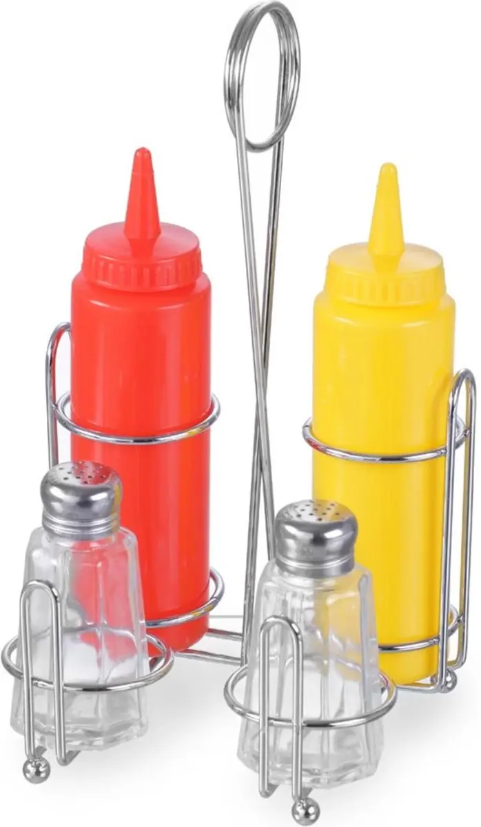 HENDI Menage 460238 - Verchroomd ijzer - 4 Stuks