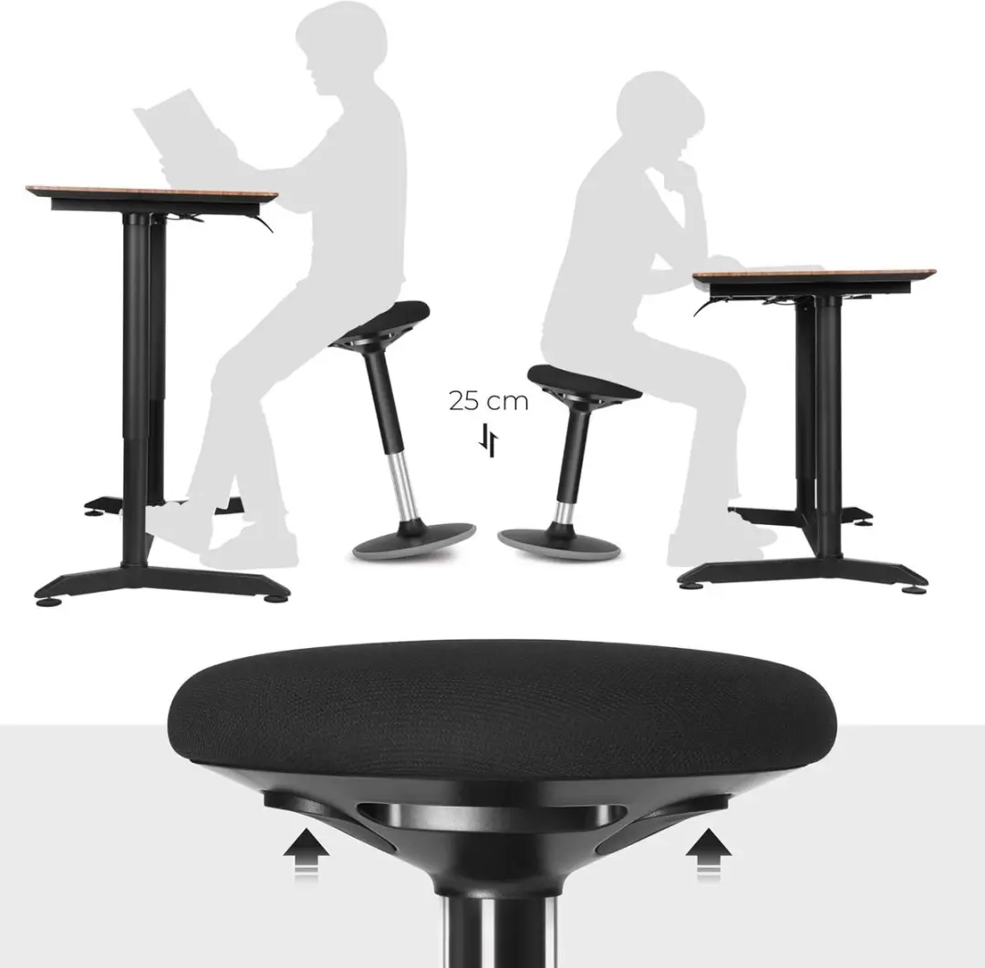 Songmics OSC05BK Bureaukruk - 56-81cm Zwart