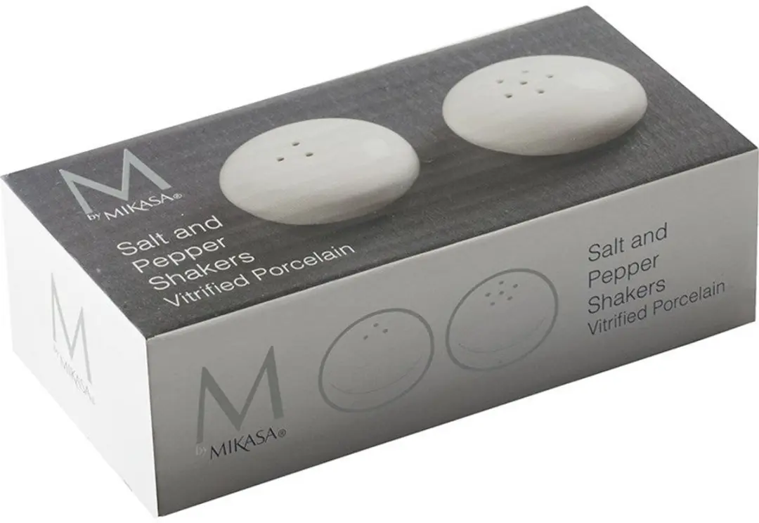 KitchenCraft Peper- en Zoutstel Mikasa - Porselein Wit