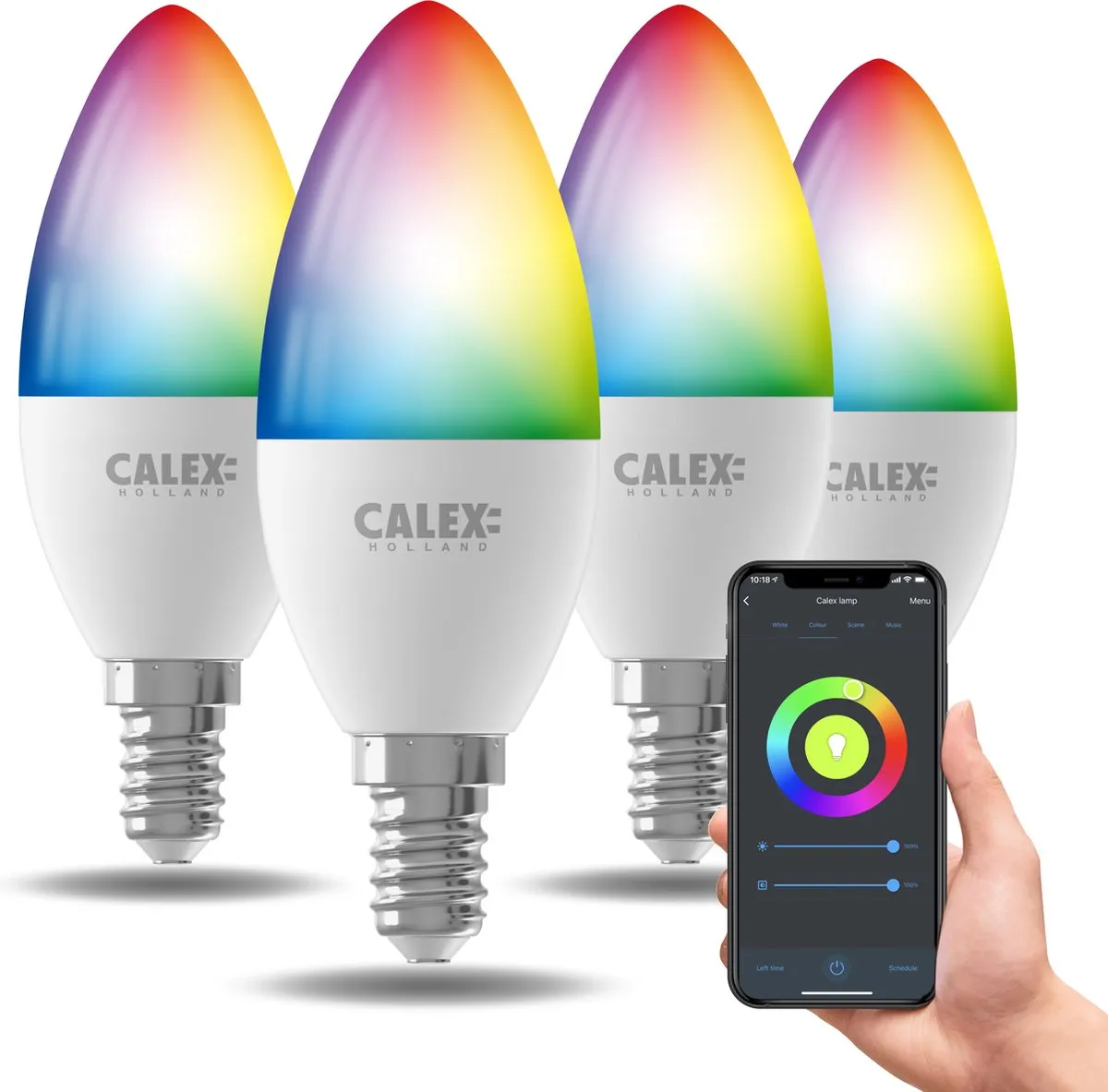 Calex Slimme LED Lamp E14 RGBW 9.4W