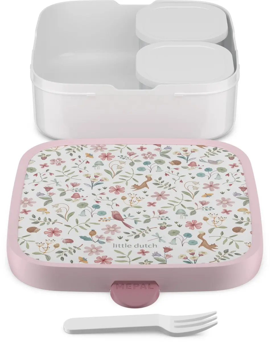 Mepal Bento Lunchbox Campus Little Dutch 1.25L - 3 Vakken - Fairy Wonders