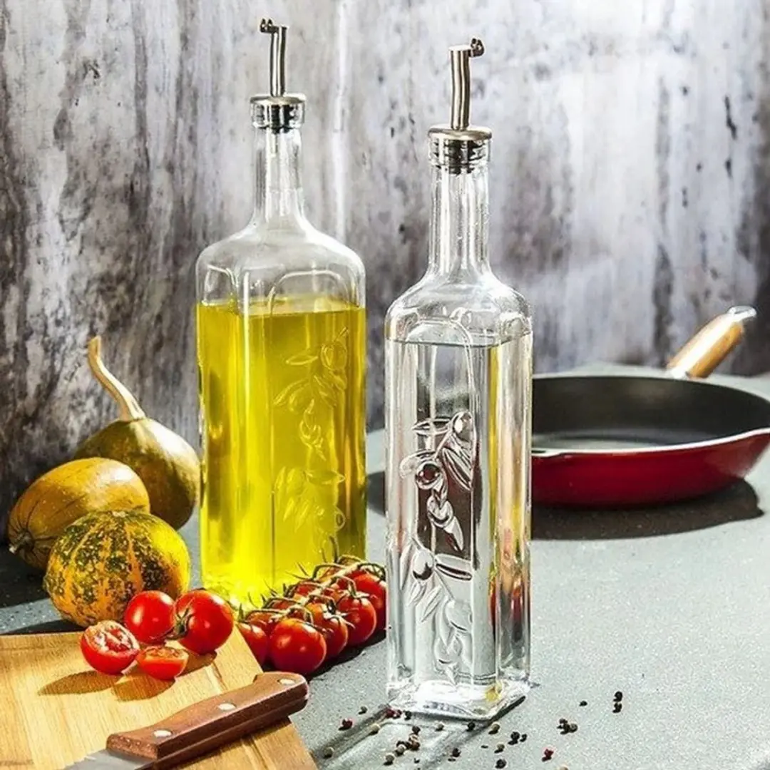 Pasabahce Olie- en Azijnset Glas 1000ml - Multi