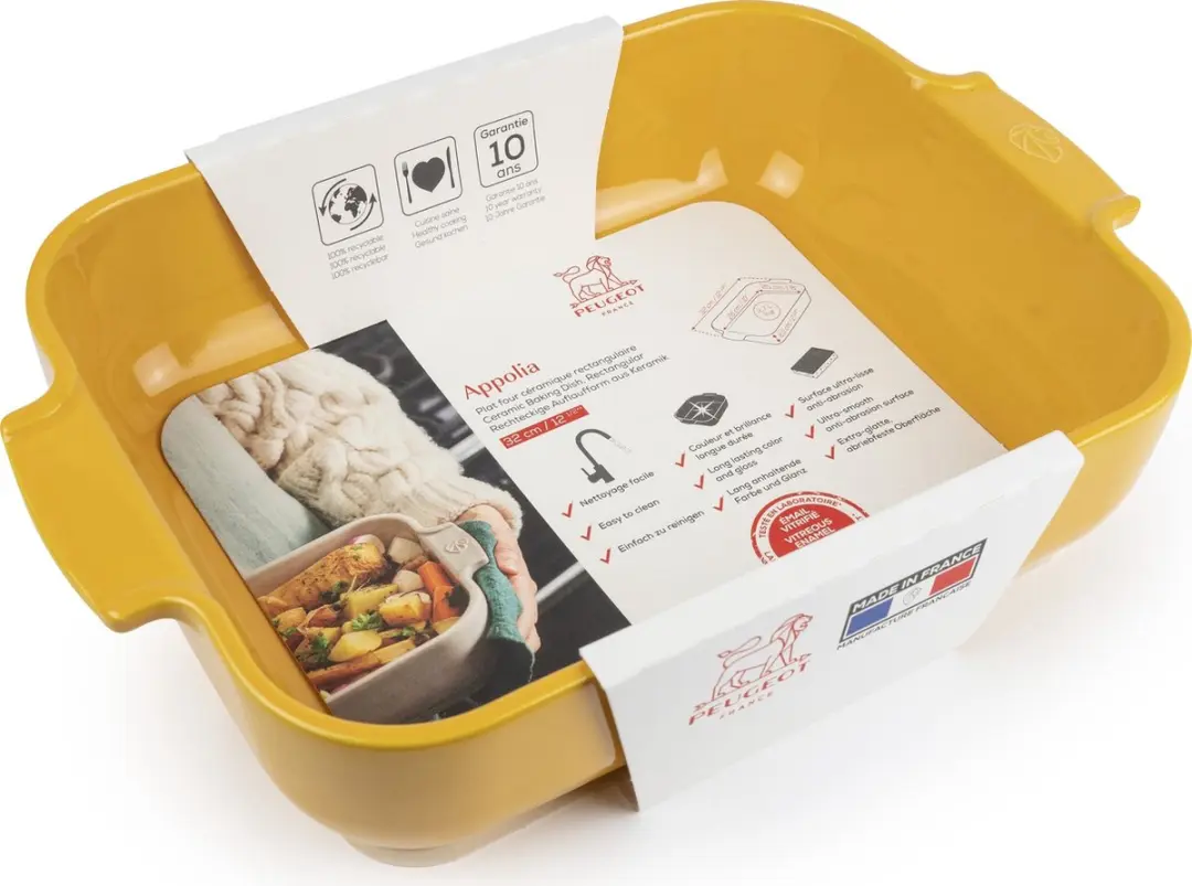 Peugeot Appolia Ovenschaal 32cm - Saffraangeel - 2.7L
