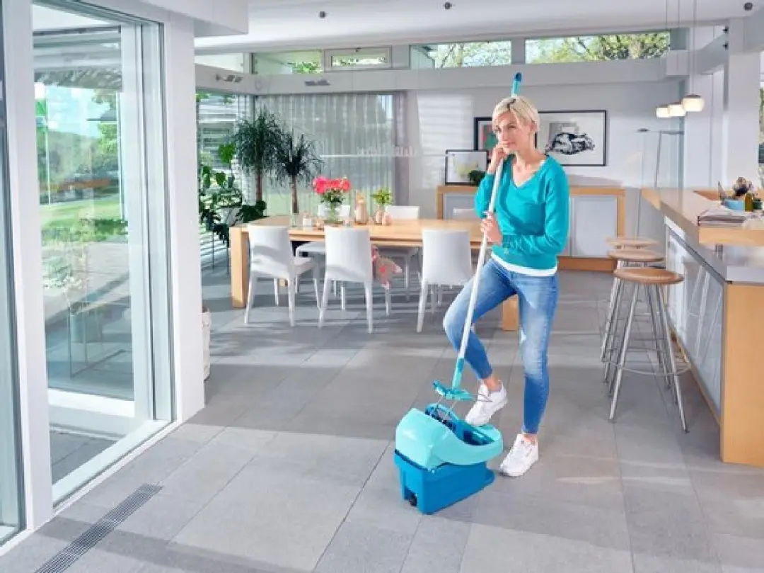 Leifheit Profi Vloerwisser XL 42cm - Micro Duo Wieltjes - Groen