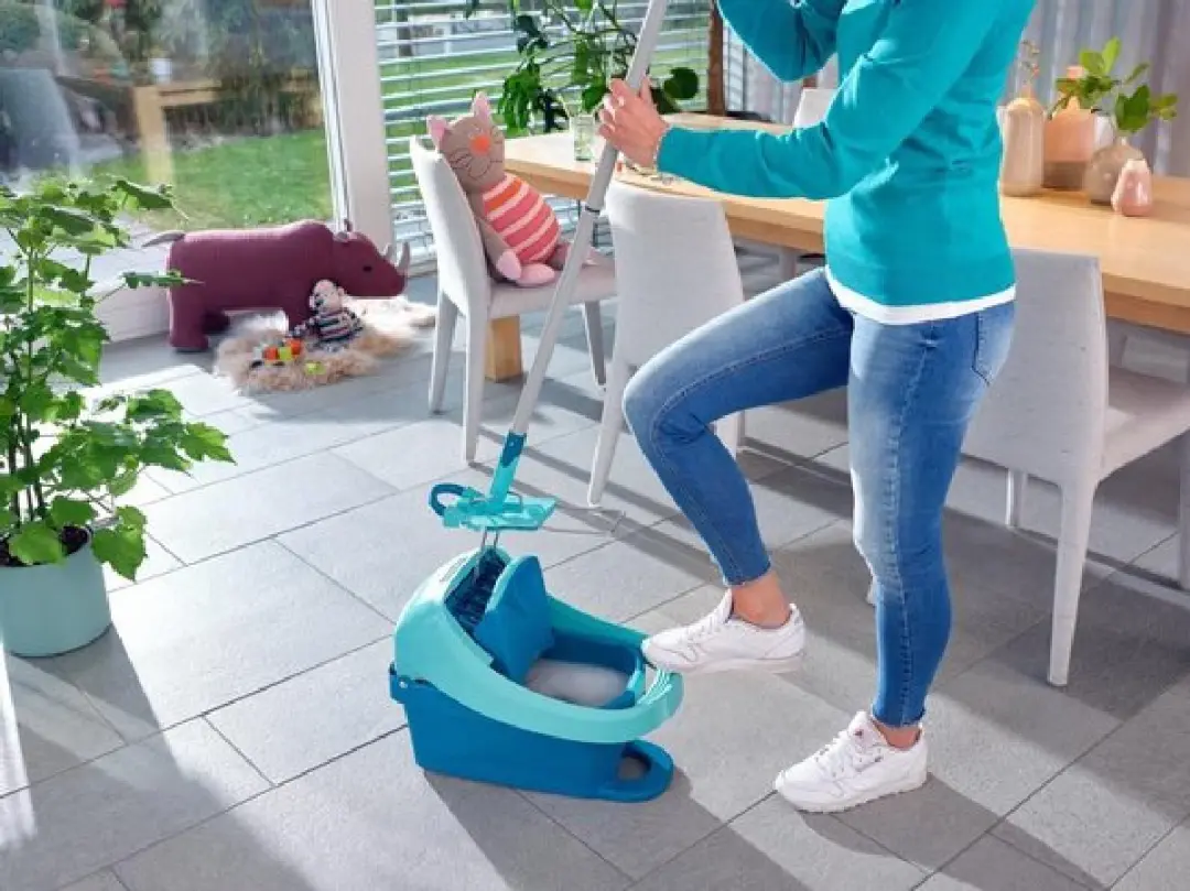 Leifheit Profi Vloerwisser XL 42cm - Micro Duo Wieltjes - Groen
