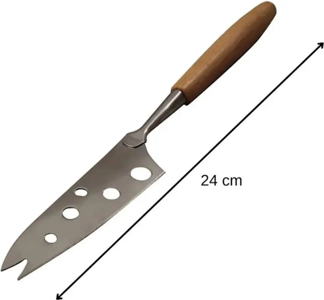 Fackelmann Sybarys Kaasmes 24cm - Gruyère Edition - Bruin