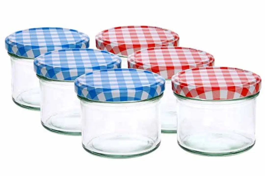 Cosy&Trendy Weckpotten 230ml - 6 Stuks - Rood/Blauw - afbeelding 6 van 6