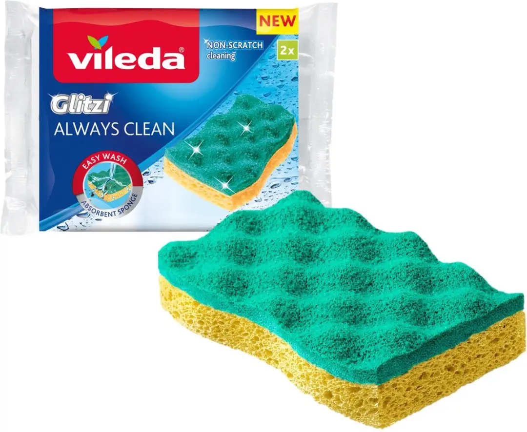 Vileda Glitzi Always Clean Schuursponzen 2 Stuks