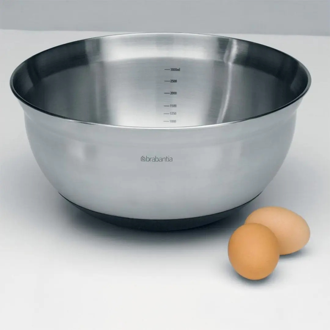 Brabantia Profile Beslagkom 3L - Matt Steel/Zwart