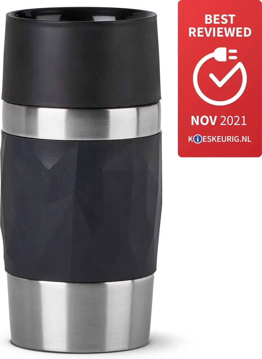 Tefal Compact N2160110 Travel Mug 300ml - Zwart