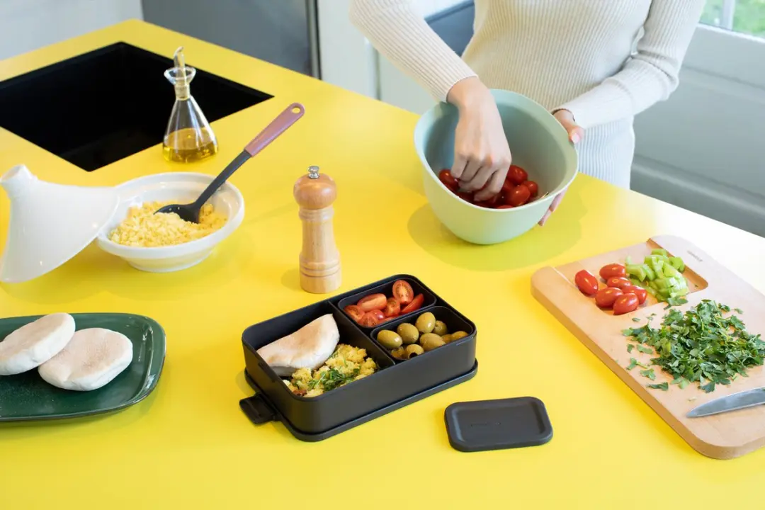 Brabantia Make & Take Bento Lunchbox 2L - 3 Vakken - Dark Grey