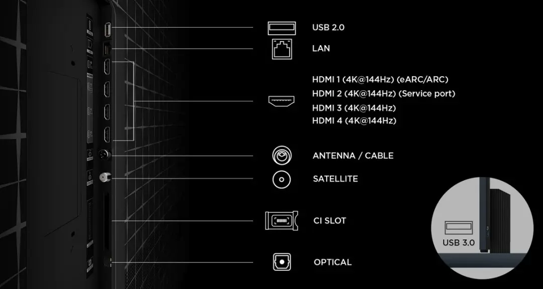 TCL 85RM9L 85" 4K Smart TV - Zwart