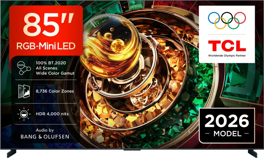 TCL 85RM9L 85" 4K Smart TV - Zwart