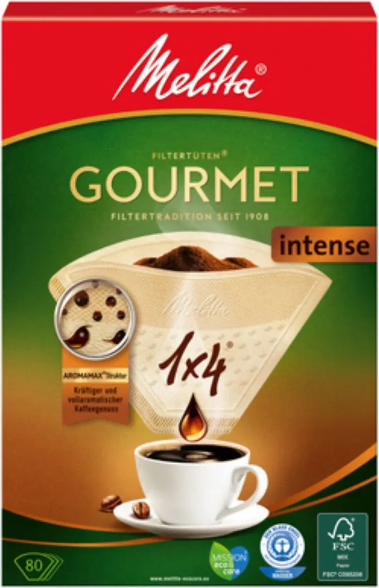 Melitta Gourmet Intense Koffiefilters 80 Stuks