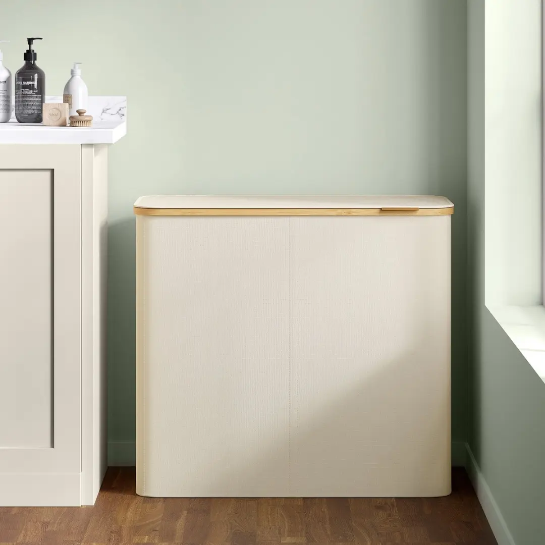Songmics Wasmand LCB514WD01 - 200L - 4 Vakken - Opvouwbaar
