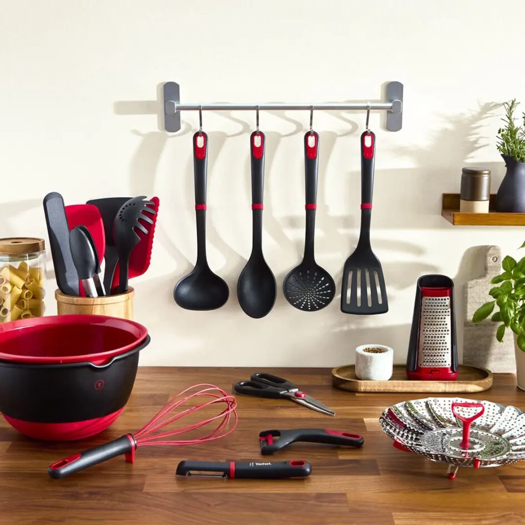 Tefal Ingenio Plus Flexibele Spatel - Rood & Zwart