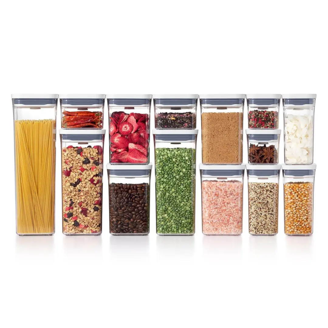 OXO POP Voorraadbus Groot Laag 2,6L - Transparant - afbeelding 6 van 6