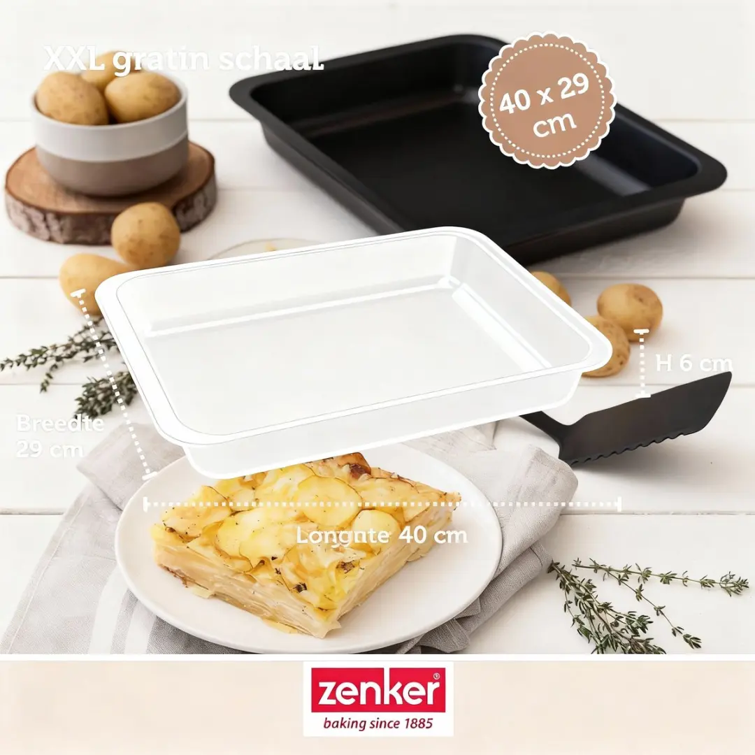 Zenker Special Cooking Ovenschaal 7283 - 4,3L - Zwart