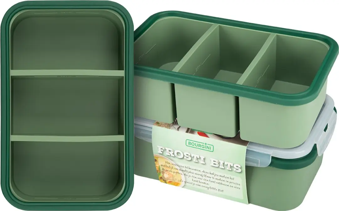 Bourgini Frosti Bits Siliconen Meal Prep Bakjes 3x425ml