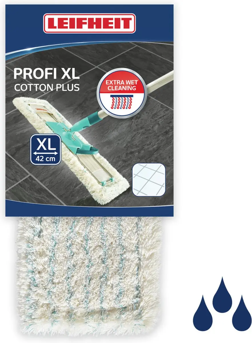 Leifheit Profi Overtrek Dweildoek XL 42cm - 2 Stuks