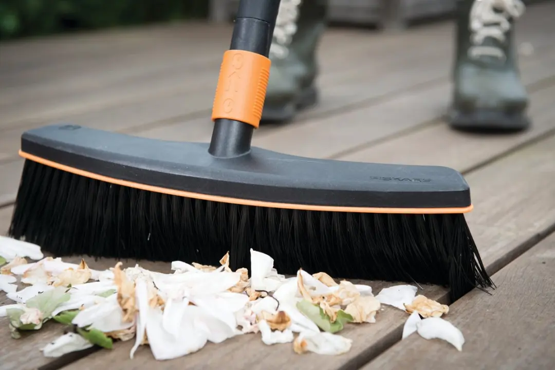 Fiskars Quikfit Bezemkop Straatbezem 380mm - Zwart