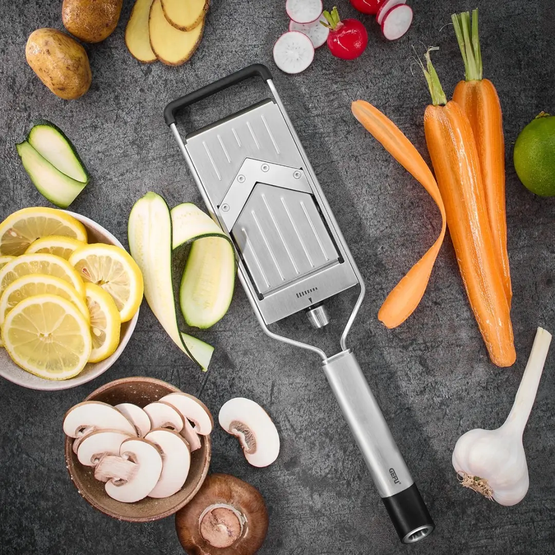 GEFU PrimeLine V-Mandoline - Verstelbaar 0-5mm RVS