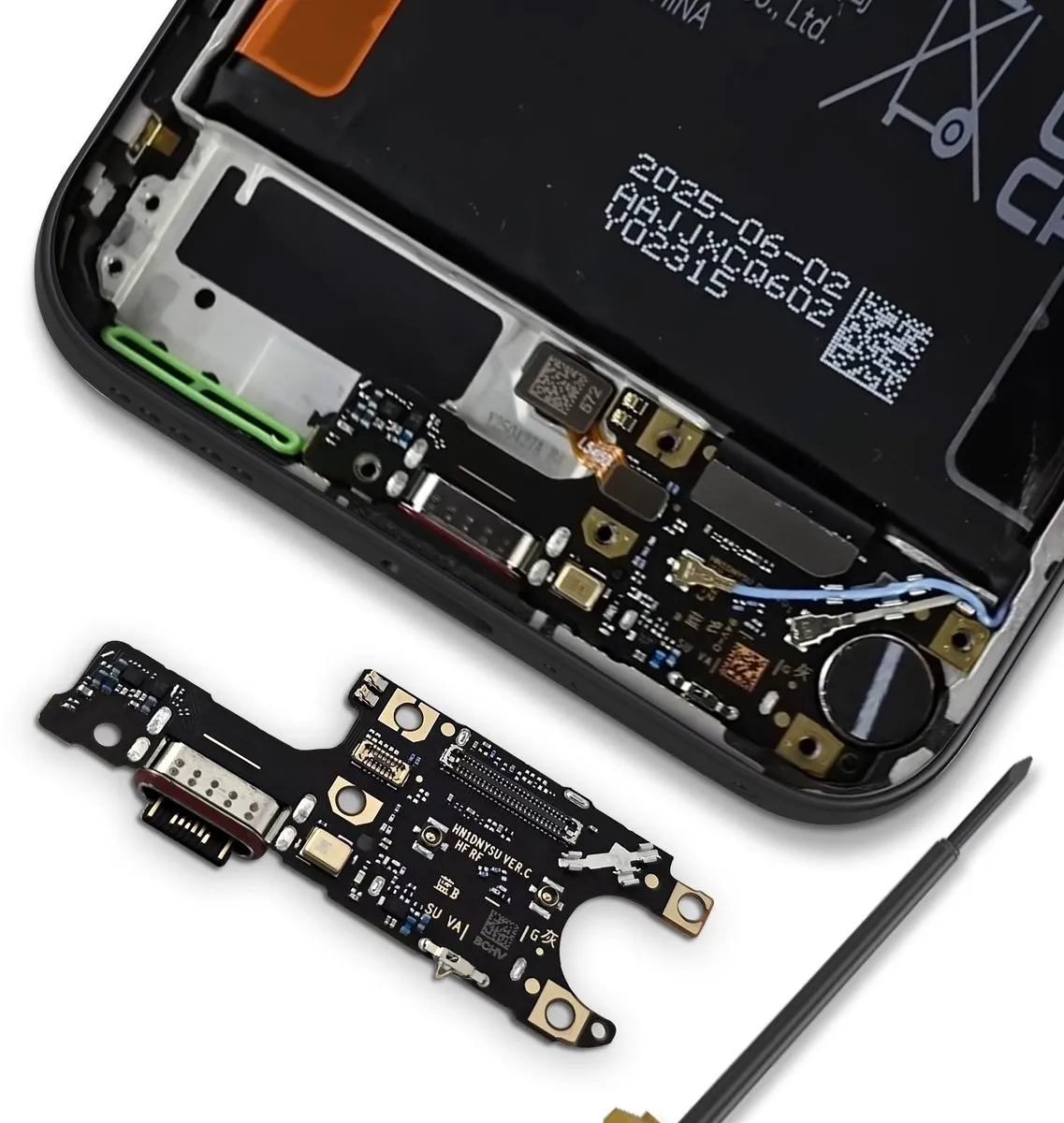 Honor Oplaadconnector & SIM-lezer 0235APPK - Zwart