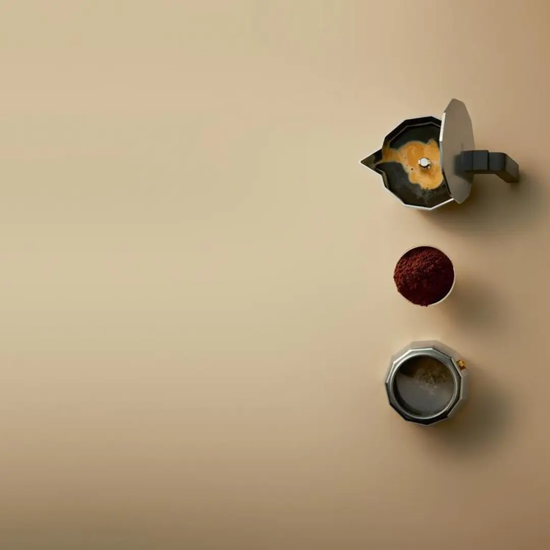 Alessi Moka 6 Koppen - Grijs/Zilver