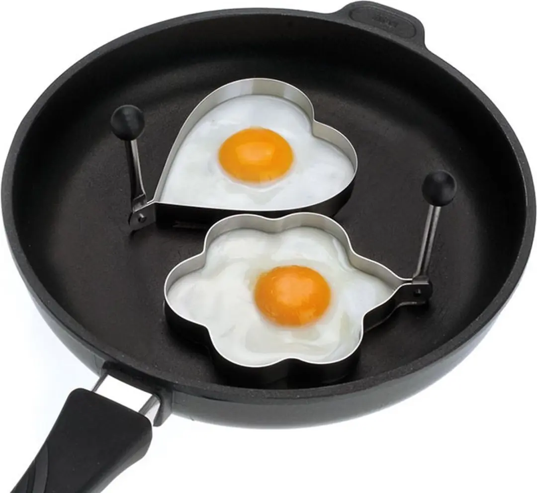 Westmark Ei Bakring Hart - 2 Stuks - Zilver