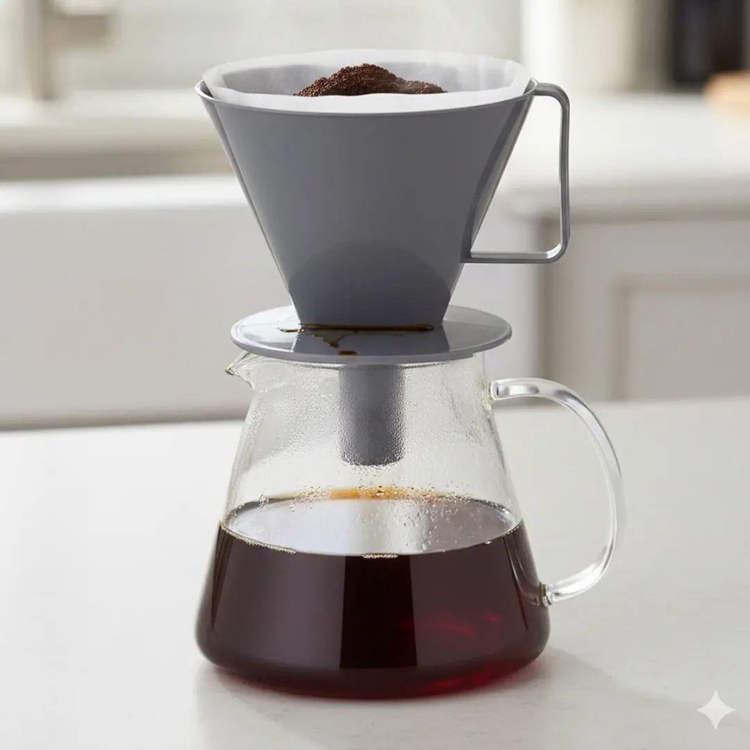 Excellent Houseware Koffiefilterhouder 13.5cm - Grijs