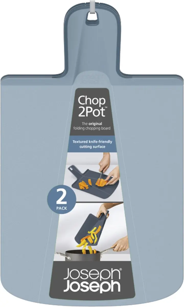 Joseph Joseph Chop2Pot Editions Snijplanken - 2 Stuks - Grijs