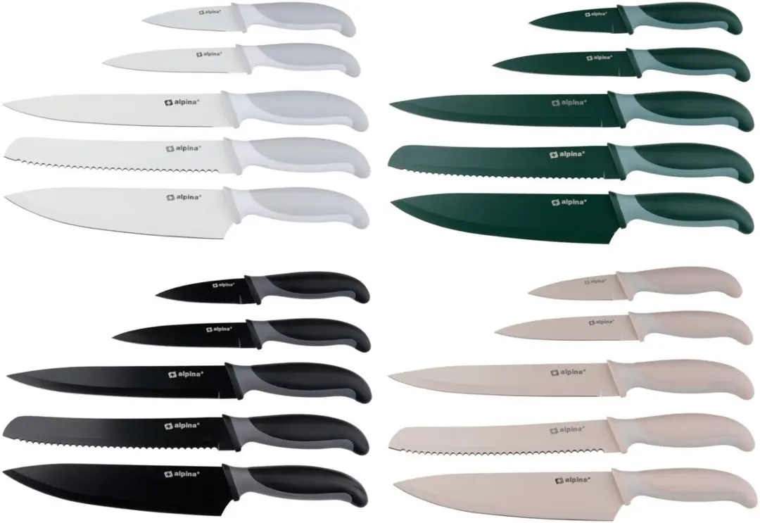 Alpina Knife 5-delig 31.5/22.5/18.5cm