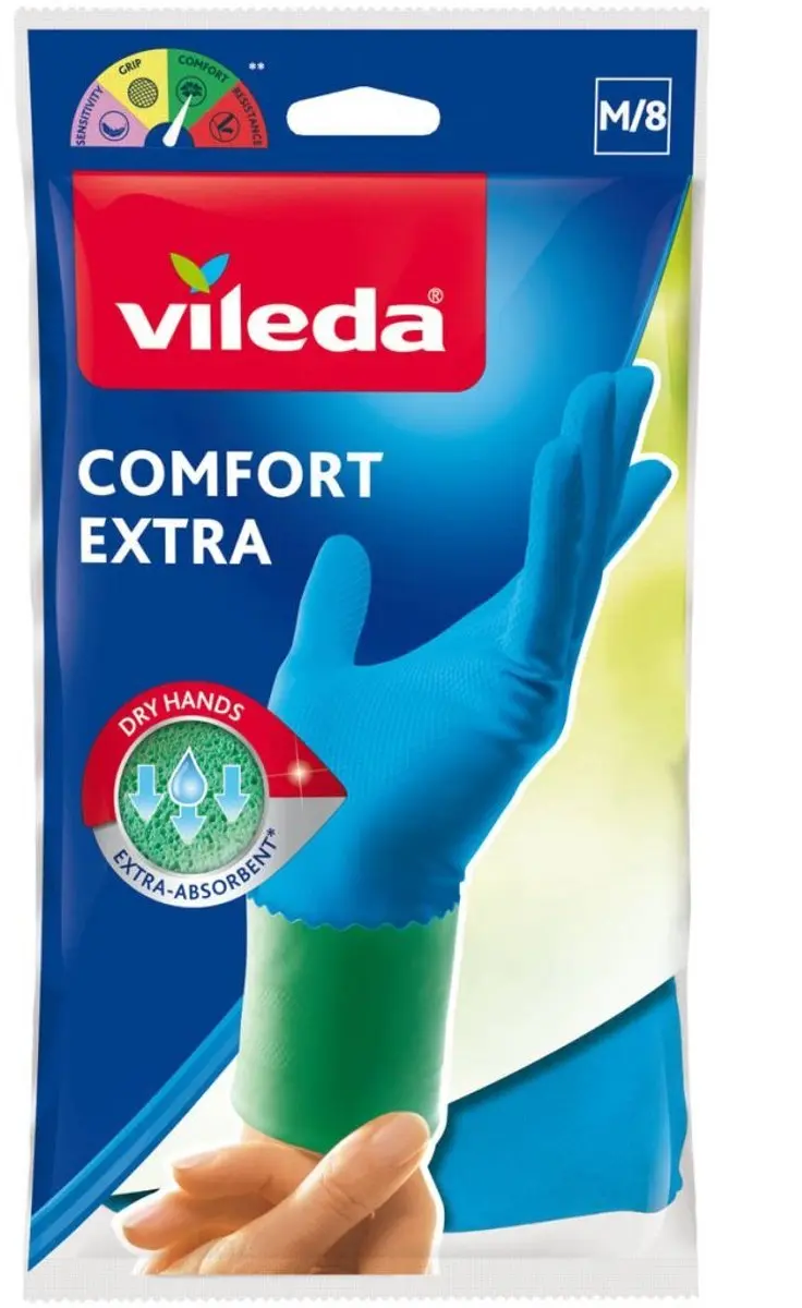 Vileda Comfort Extra M Handschoenen - Maat M