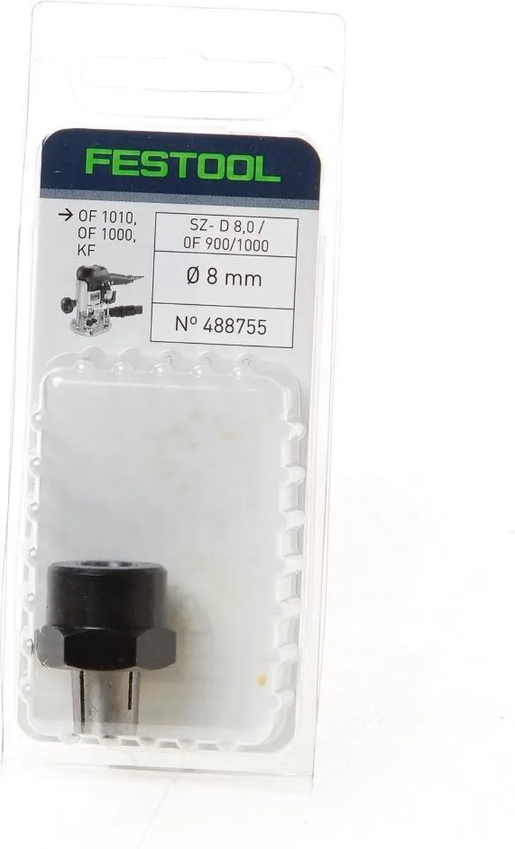 Festool 488755 SZ-D 8/OF 1000 Spantang voor MFK/OFK 700, OF 900, OF 1000, OF 1010, KF - 8mm