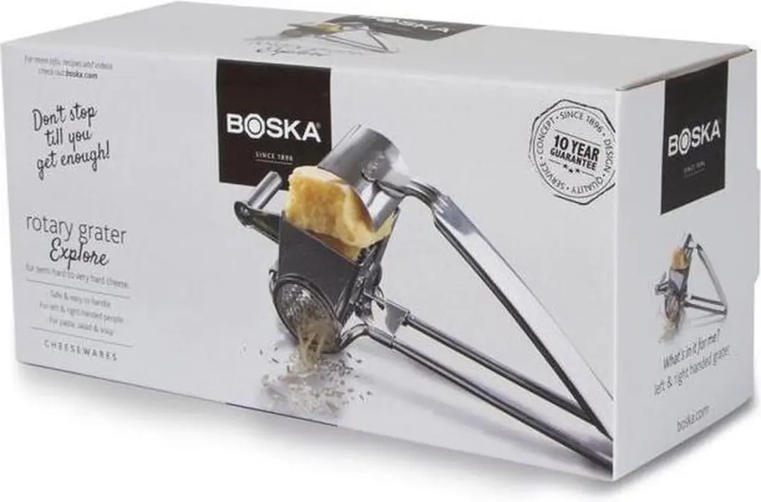 Boska Handrasp Molen Romano - Harde Kaas - Zilver - afbeelding 6 van 6