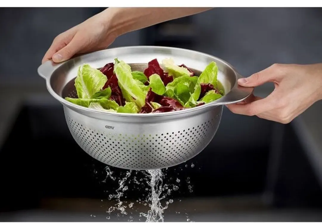 GEFU PREMIO Vergiet 27cm RVS - 3-in-1 Zilver