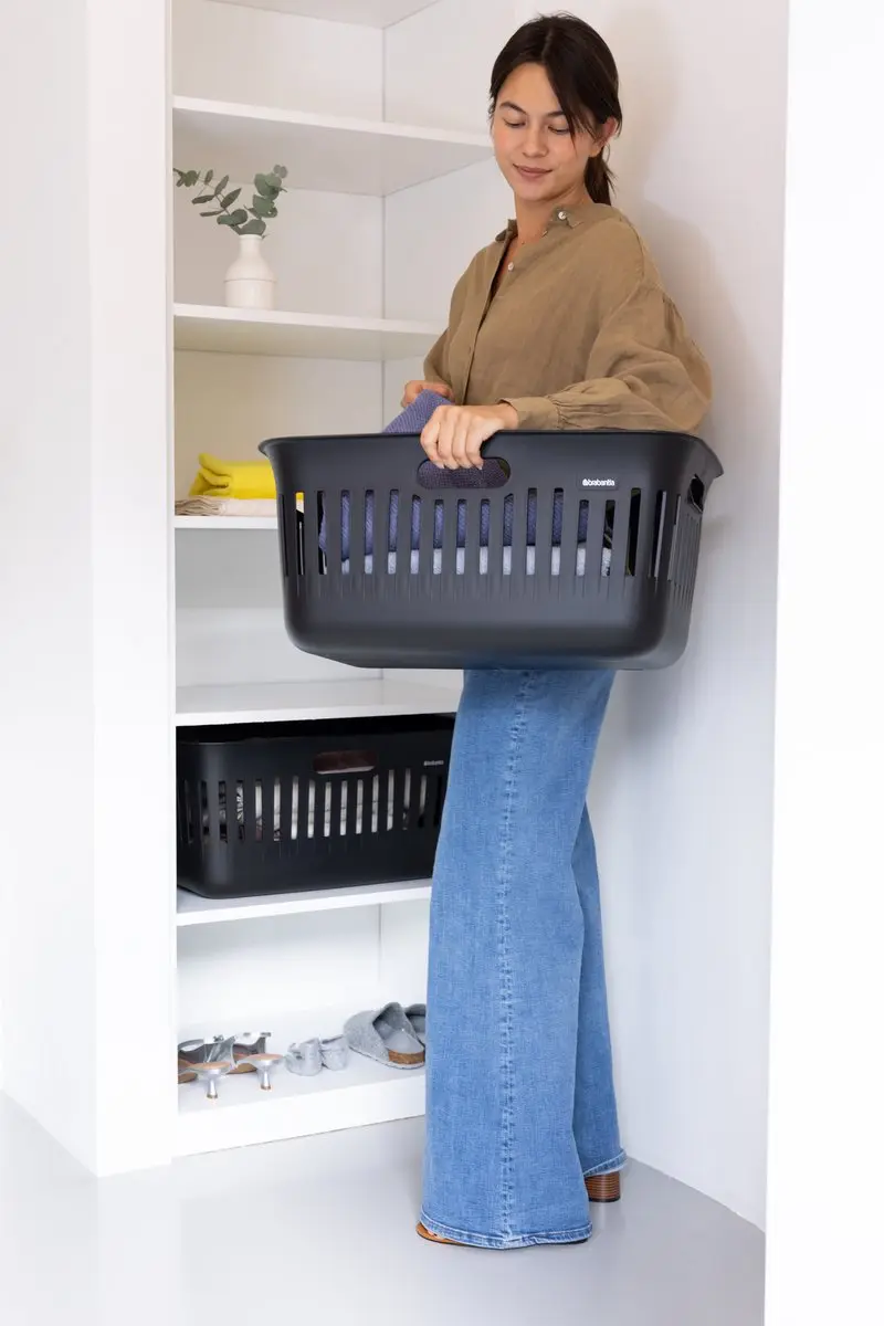 Brabantia Collect-It Wasmand 40L - 2 Stuks - Zwart