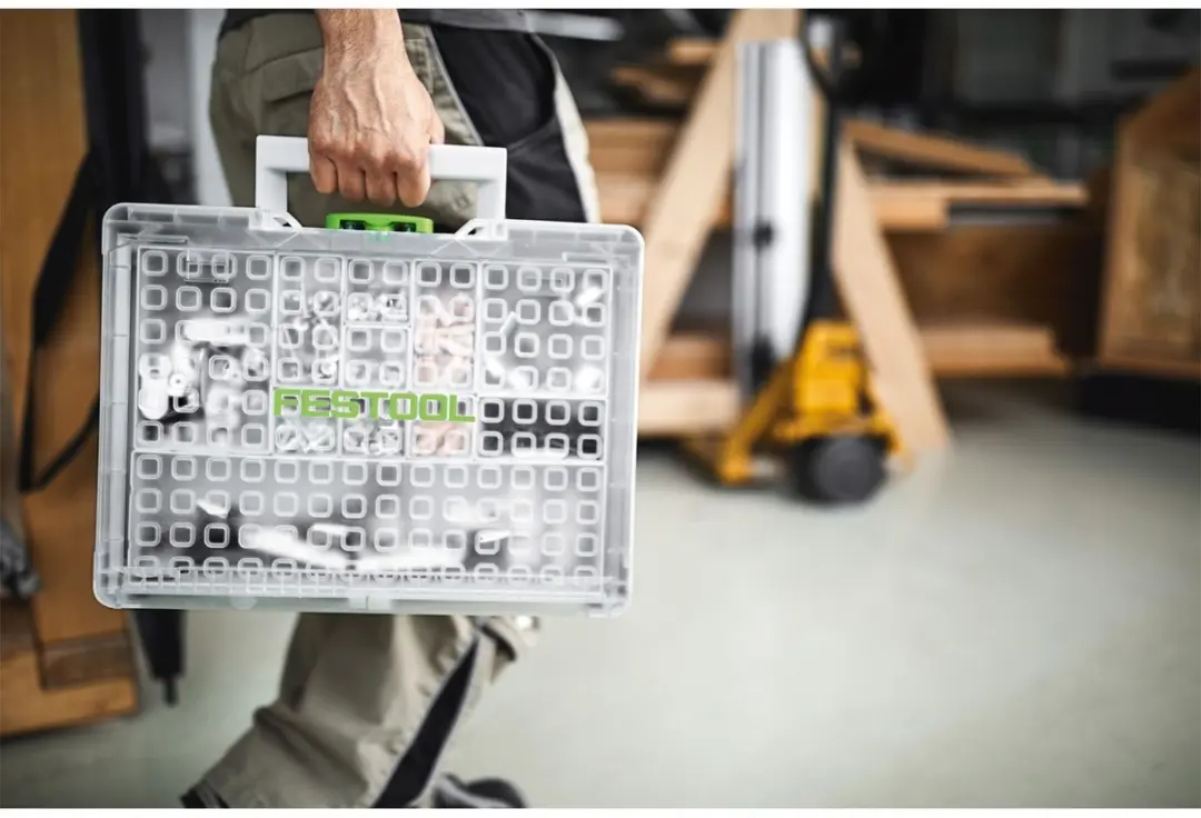 Festool SYS3 ORG M 89 Systainer³ - 7.4L - 7 Vakken - Lichtgrijs