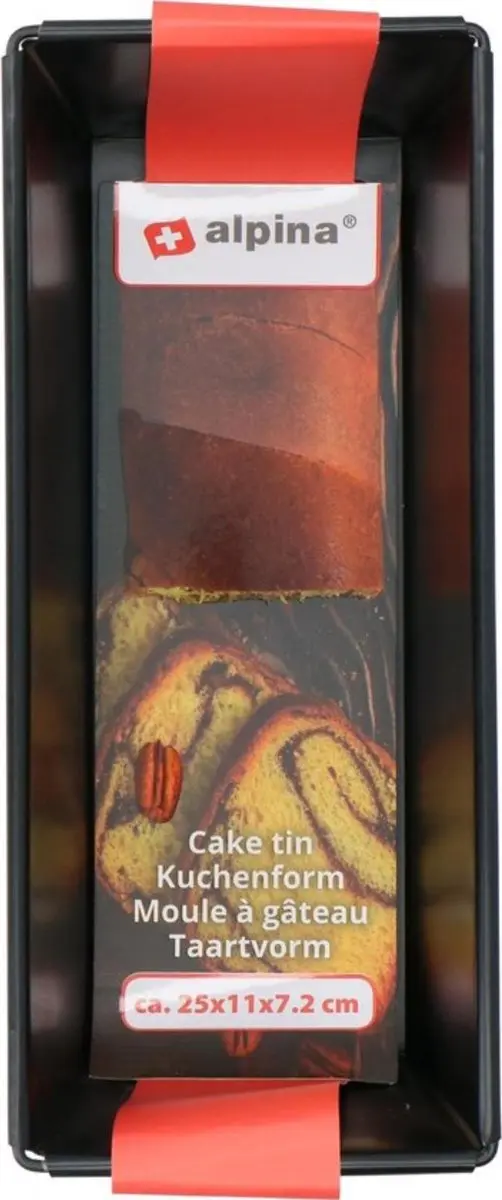 Alpina Cakeblik 25x11x7,2cm - Zwart