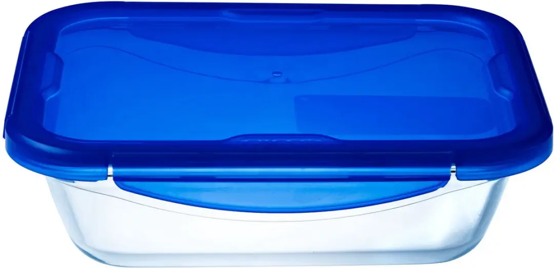 PYREX Cook & Go Schaal Rechthoek 800ml - 2 Stuks - Blauw