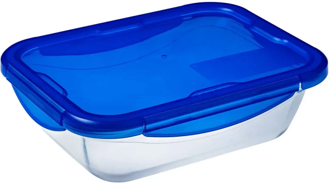 PYREX Cook & Go Schaal Rechthoek 800ml - 2 Stuks - Blauw