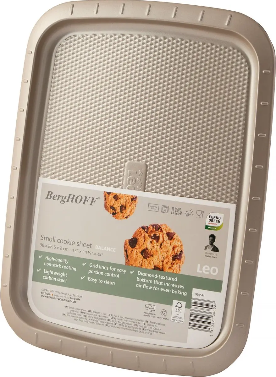BergHOFF LEO Kleine Koekjesplaat Balance 34x25cm - Champagne