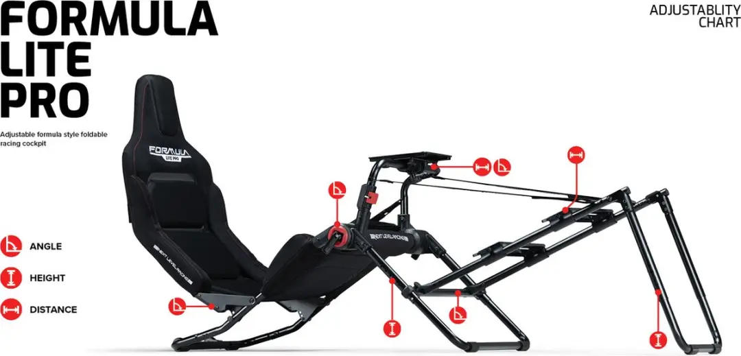 Next Level Racing Formula Lite Pro NLR-S038 Cockpit - Zwart