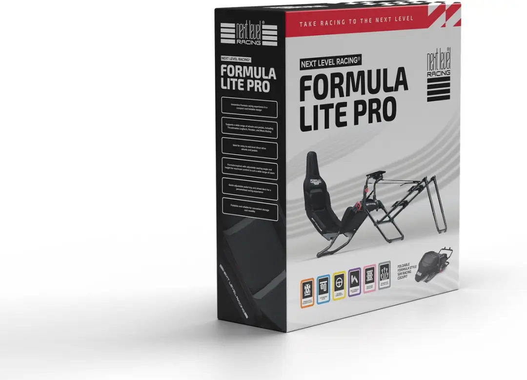 Next Level Racing Formula Lite Pro NLR-S038 Cockpit - Zwart - afbeelding 6 van 6